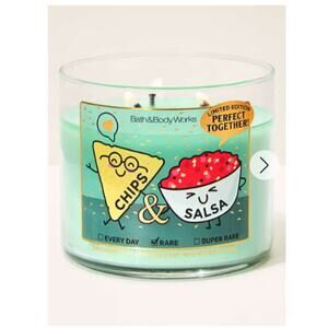 Bath & Body Works Chips & Salsa 3 wick Candle  NEW Collectible